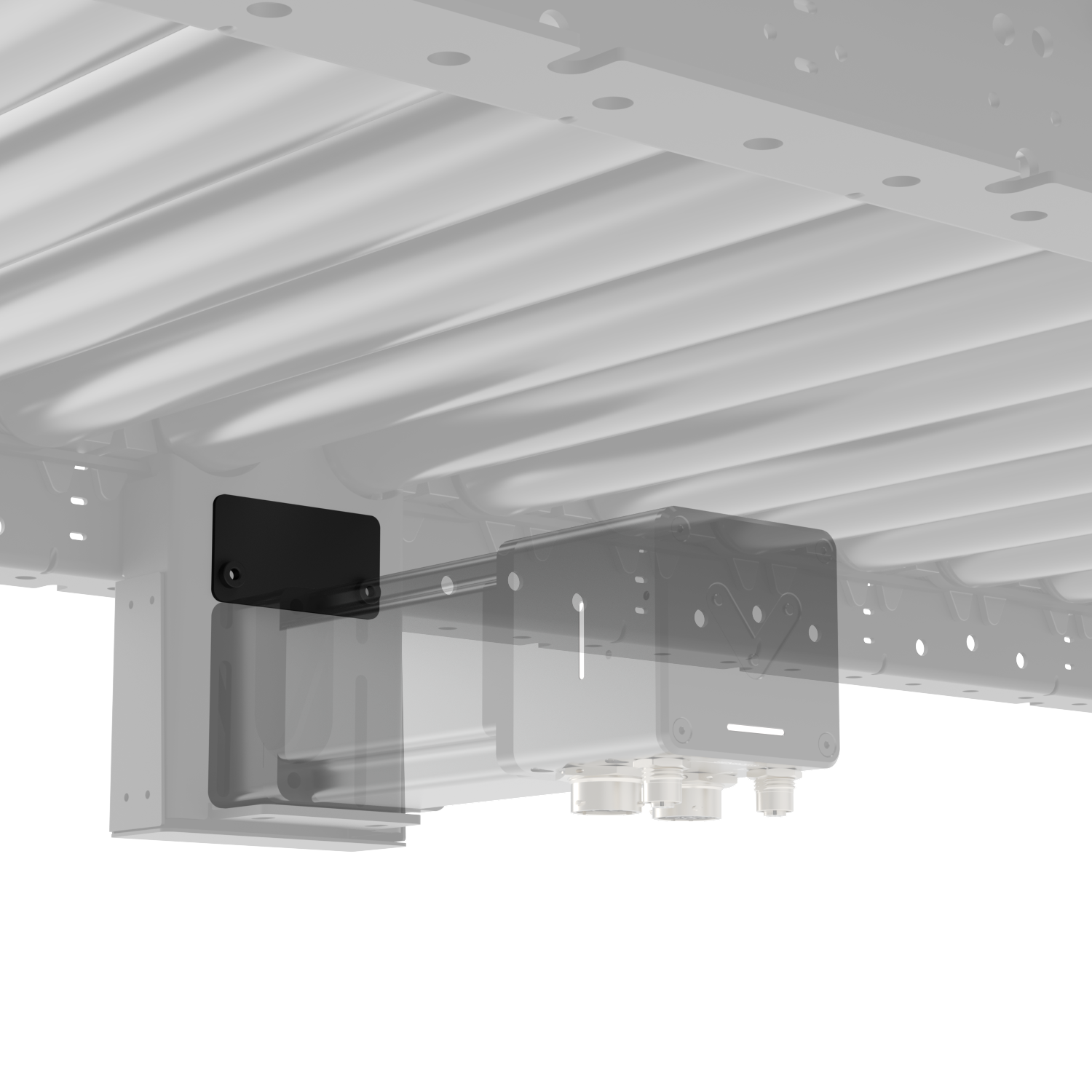 Close-up of a mechanical component with pipes and connectors for industrial applications.